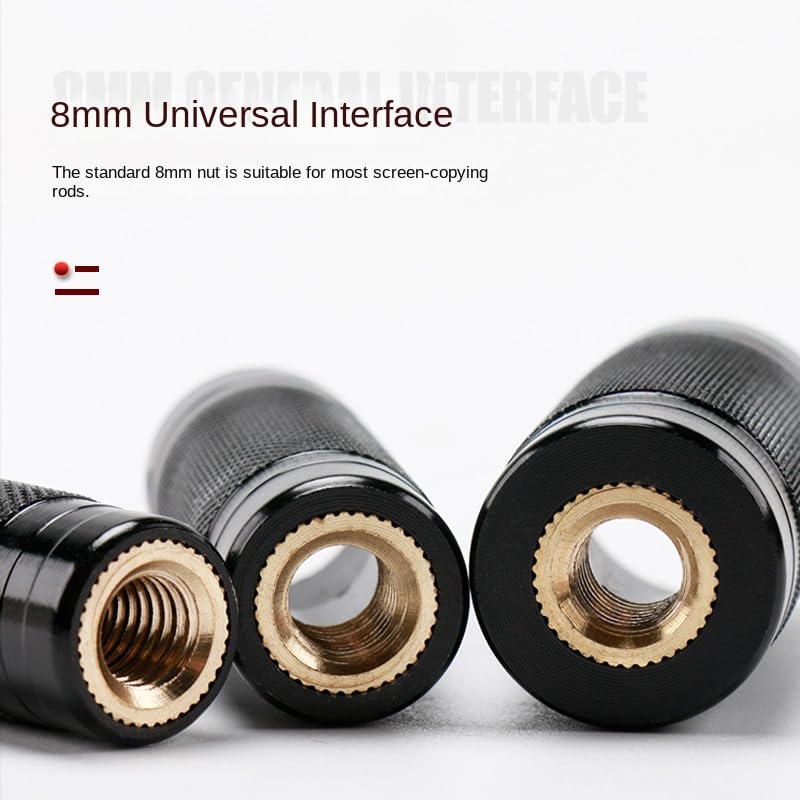 2pcs Universal 8mm Screw Thread Fishing Net Connector Adapter for DIY Modification | Folding Net Head Replacement Part for Fishing Rod Conversion - size: ID-10mm(0.39inch)