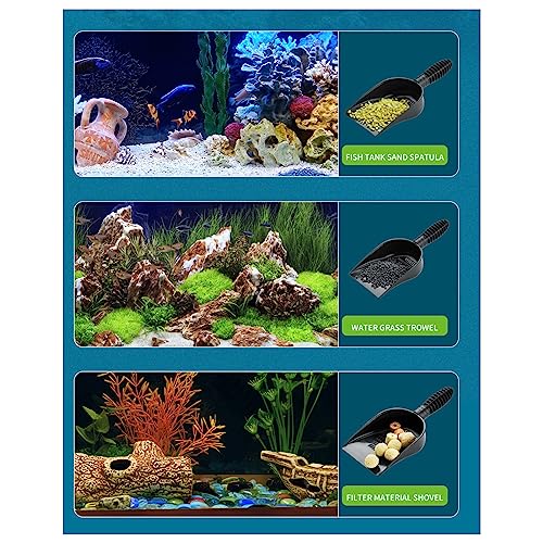 Reptile Sand Substrate Scoop Shovel, Fish Garden Sand Scoop Shovel Terrarium Substrate Litter Cleaner for Small Pets Or Reptile Terrarium Sand Waste