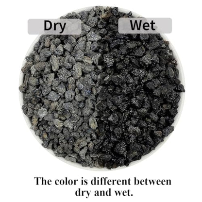 Black Horticultural Lava Rocks for Plants, 2lb Succulents Cactus Bonsai Soil Volcanic Rocks for Aquarium Outdoor Decorative Stones for Craft Projects, Vase Fillers