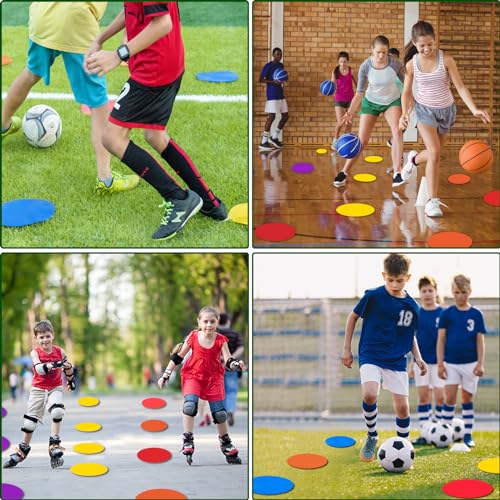Spot Markers 9 Inch Floor dots Non-Slip Agility Markers 9 Colors