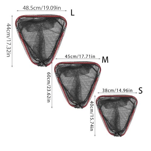 Aluminum Foldable Net Head Replacement Saltwater Fishing Tools Outdoor Landing Fishing 40cm / 60cm / 65cm - size: Large size 50X65cm