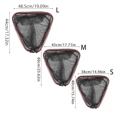 Aluminum Foldable Net Head Replacement Saltwater Fishing Tools Outdoor Landing Fishing 40cm / 60cm / 65cm - size: Small size 38X40cm