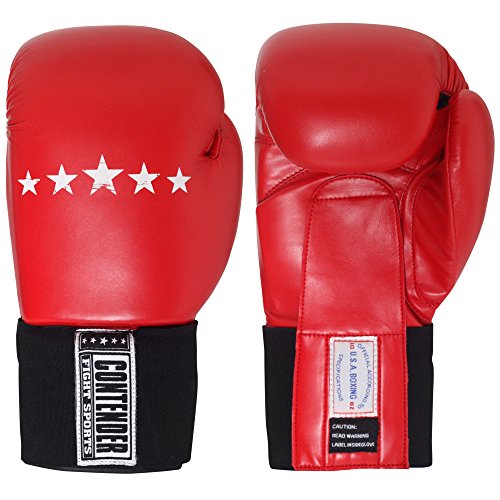 Contender Fight Sports Amateur Competition Gloves - color: Red, size: 10-Ounce
