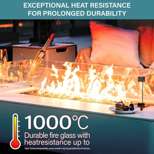 20 lb 1/2 Inch Reflective Fire Glass, Pacific Blue, Sparkly, Eco-Friendly, Convenient, Mirror Finish - color: Pacific Blue, size: 20 Pound (1/2")