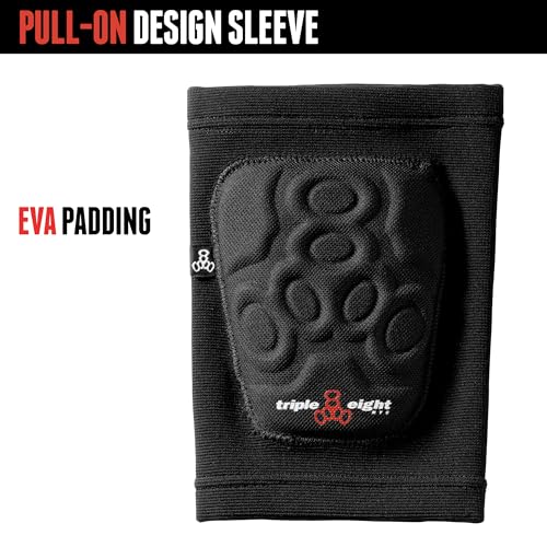 Triple Eight Covert Elbow Pads – Ideal for Roller Skating, Biking, BMX, and Skateboarding - color: Black, size: Small
