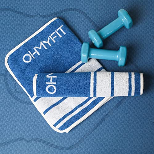 Smart Fitness Towel With Zippered Pocket - Gym Accessory for Men & Women - Multifunctional Quick Dry Sweat Towel for Workout, Yoga, Tennis, Sports & More (Blue, Pack of 1) - style: Blue
