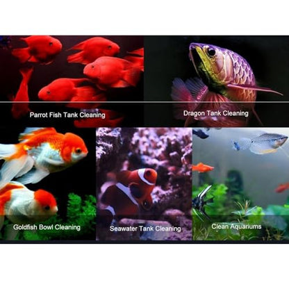 Black Plastic Aquarium Magnetic Cleaning Tool Floating Design Moss Remover Fish Tank Cleaner