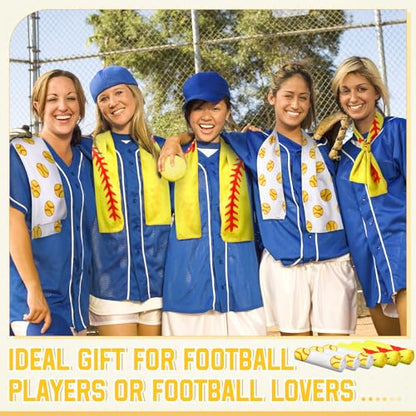 FuWeave 24 Pcs Softball Cooling Towels Gifts 40 X 12 Inch - color: Softball, size: 40 x 12 inches