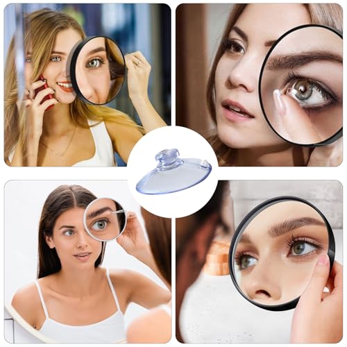 8 Pack Magnifying Mirror Suction Cups - Strong Replacement Suction Cups for Makeup Mirror, Secure Grip for Glass, Tile, and Smooth Surfaces, Sturdy Clear PVC Design