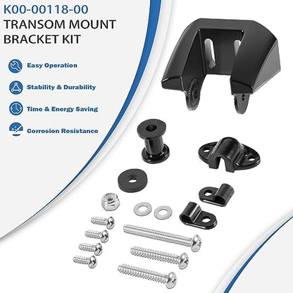 K00-00118-01 Transom Mount Bracket Kit Replacement Kick Up Bracket for Garmin 010-10272-00 Transducer