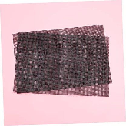 Veemoon 5pcs Plastic Mesh Grid for Fish Tanks Flexible and Cuttable Black Mesh for Crafting Aquarium Dividers and Breeding