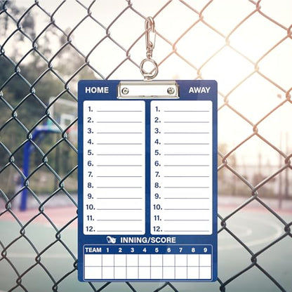 WISYOK Baseball Clipboard, Dry Erase, Blue | Blue, with Marker, Double Sided Lineup Board for Coaches, Strategy, Practice, Game Day - style: Baseball Blue