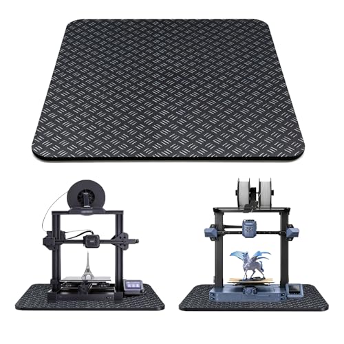 3D Printer Mat 23.6''x23.6'', High-Rebound Silicone Anti Vibration Pad, Non-Slip Damping Mat for 3D Printer/CNC/Laser Engraver, Noise Reduction, Stop Drifting, Fits Most Vibration Machines
