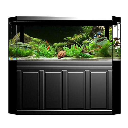 Zerodis Aquarium Poster, Seafloor Water Grass Fish Background Decoration 3D PVC Self Adhesive Wallpaper Sticker for Aquarium Decoration (35.8 x 19.7in) - size: 91*50cm
