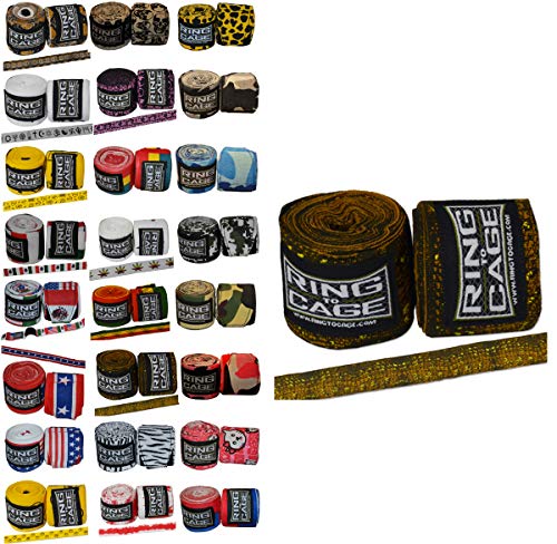 Ring to Cage Handwraps Mexican Style Stretchable- Patterned 180" Long - 23 Color Patterns - color: Crocodile