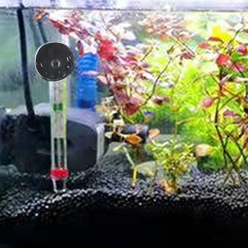 Sucking Cup Aquarium Water Thermometer Easy-to-Read Floating Water Temperature Measuring Tool for Fish Tank Fish Tank Temperature Monitors, Yellow