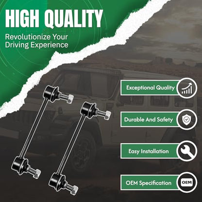 2PCS Rear Stabilizer Sway Bar End Links Compatible with Fit for Mazda 2001 2002 2003 Protege, 2002-2003 Protege5#OE K80868 - size: K80868 X2