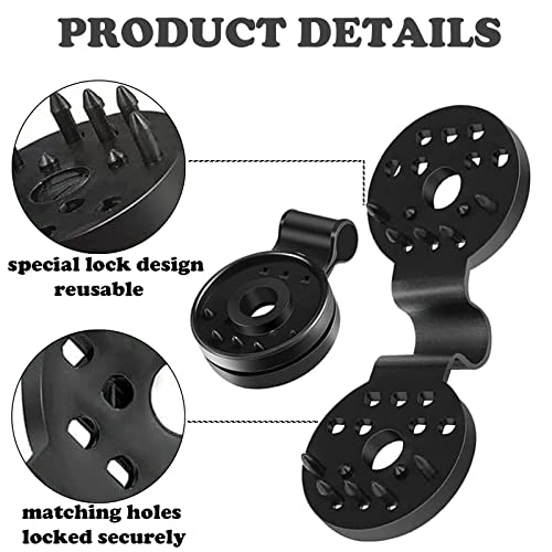 50Pcs Shade Cloth Heavy Duty Lock Grip, Shade Cloth Plastic Clips, Windproof Awning Clamp Grip, Round Plastic Black Clips for Sun Shade Net, Reusable Tent Accessory for Camping