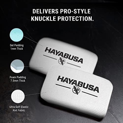 Hayabusa Boxing Knuckle Guards - color: White, size: Small-Medium