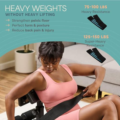 Lifepro GluteBlast Hip Thrust Machine – Foldable, Home Gym, 220 lb Cap - style: Gluteblast