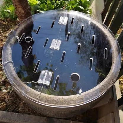Acrylic Fish Tank Lid with Hole, Flip-Top Aquarium Cover for Fish, Reptiles & Turtles - Durable, Lightweight, Easy Access, Perfect for Aquatic Pets - size: 80cm