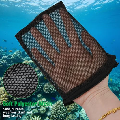 10 pcs Aquarium Media Bag with Zipper, Reusable Fine Mesh Bag for Aquarium Filter Media, 5.9" x 3.9"