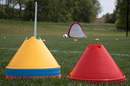 Kwik Goal Jumbo Disc Cones, Pack of 12 - color: Red