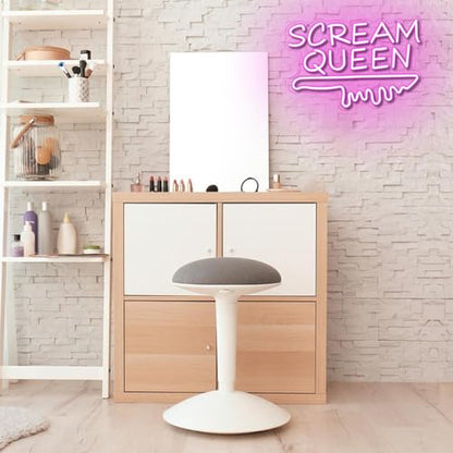 Scream Queen Neon Sign for Wall Decor Dimmable Neon Knife Sign for Teen Girl Room Pink LED Letter Neon Sign Room Dorm Art Wall Decor (16.5''*11'') - style: Queen