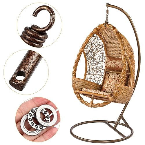 Hammock Spring Buckle for Hanging Chair Hook, Alloy Coffee