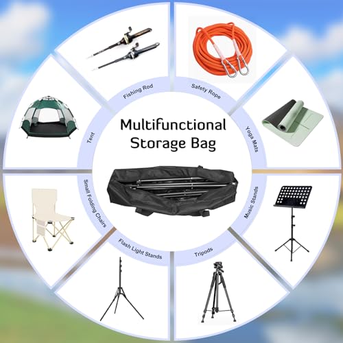 35inch Sports Duffel Travel Bag, 28L Extra Large Duffel Luggage Bag with Upgrade Zipper, Water Resistant & Foldable Equipment Storage Bag for Fishing Tripod Tent Umbrella, 2PCS