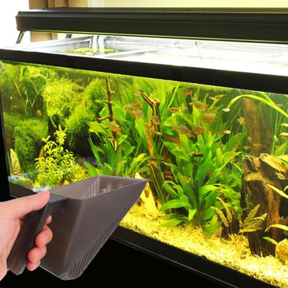 Fish Tank Sand Cleaner Scoop with Sifter Aquarium Maintenance Tool for Gravel and Sand Unique Design Plant Roots Easy to Handle for Effortless Debris Removal