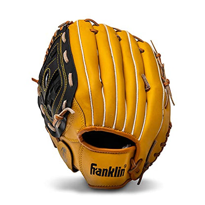 Franklin Sports Field Master Baseball Glove - color: Tan, style: 12.5" - Basket Web