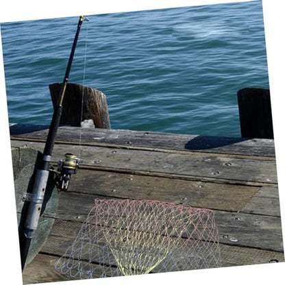 2pcs Fishing Net Landing Net Catch Net Fishing Replacement Bag Net Fishing Tackles Landing Mesh Basket