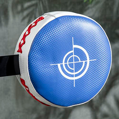 Soozier Free Standing Boxing Bag with Stand, Punching Speed Bag Reaction Bar Challenge with Suction Cups, 64-81in Adjustable Height for Teenagers and Adults - color: Multi