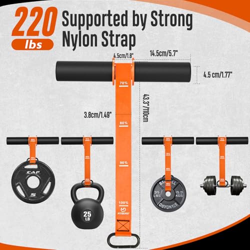 FitBeast Forearm Exerciser Wrist Roller Forearm Trainer - color: Orange