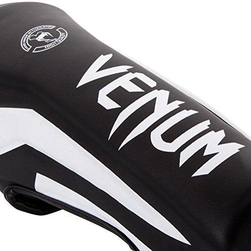 Venum Elite Standup Shin Guards - color: Black/White, size: Medium