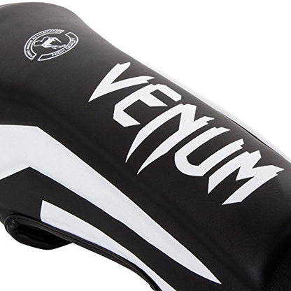Venum Elite Standup Shin Guards - color: Black/White, size: Medium