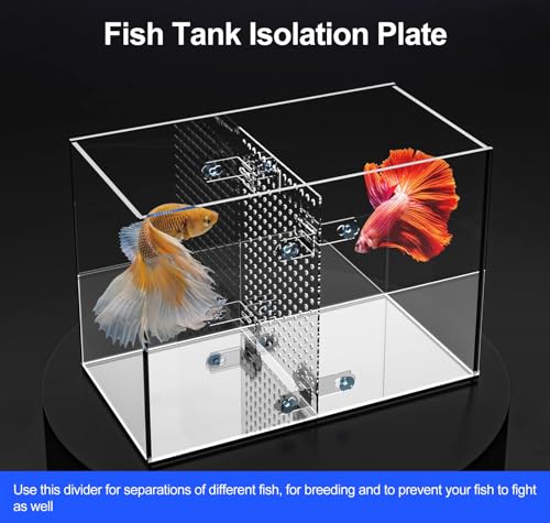 5 10 20 29 40 55 75 Gallon Aquarium Divider to Separate Fry from Parents, Acrylic Isolation Grid Board, Panel A Betta Fish Tank Flapper Accessories(Large Fish,29gal (40x60cm)) - color: Large Fish, size: 29gal (40x60cm)
