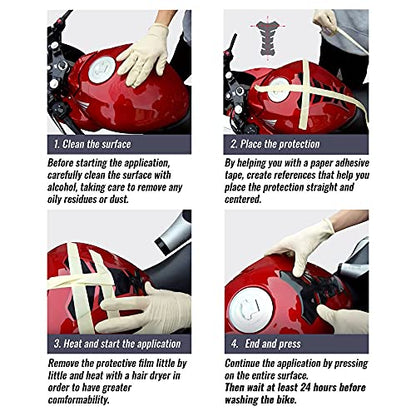 3D Tank Protections for Motorcycle, Colours, Yellow
