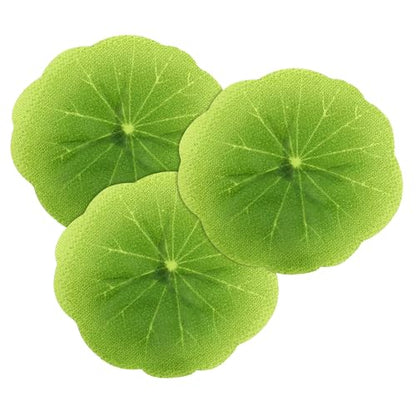SEWACC 30pcs Artificial Lily Pads Fake Lotus Leaves Aquarium Floating Plants Fish Tank Decorations Landscape Ornaments