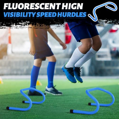 Wettarn 30 Pcs 6" Speed Agility Training Hurdles - color: Blue