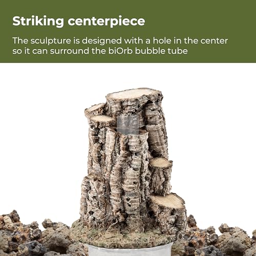 biOrb Forest Rhythm Décor Set, Silver/Green/Natural, Fish Friendly Décor for Aquariums