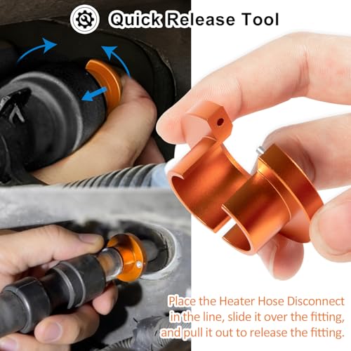 39190 Heater Hose Quick Disconnect Tool for GM 3/4'' Heater Line Replacement (39190) - style: 39190