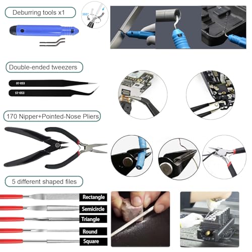 3D Printer Tool Kit, 68Pcs 3D Printing Tool Kit Assembly/Removal/Digital Caliper/Deburring/Model Processing/Spirit Level/Cleaning Tool Set Box 3D Printer Accessories for 3D Printing