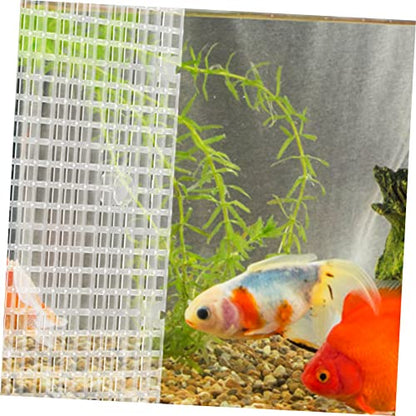 ibasenice 4pcs Aquarium Divider Isolation Board Cups Fish Tank Separator Transparent Cuttable Grid Plate for Breeding and Separation Material
