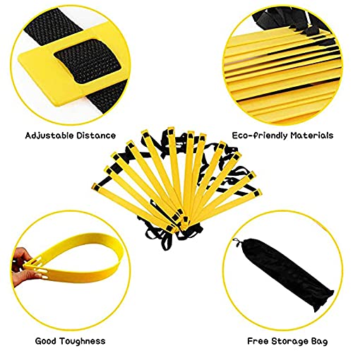 Agility Ladder Flexibility Speed Ladder, Sports Training Set,Fitness Jumping Ladder Footwork Sport Equipment,for Kids/Adults Outdoor Training(Size:3m) - size: 3m