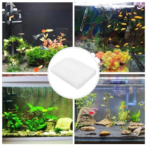 12 Pack Water Polishing Pads Fit for 306/307 406/407 Canister Filter Media Aquarium Filter Pad, A244A1 Mechanical Filter Media for Aquariums Compatible with Fluval Quick-Clear