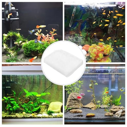 12 Pack Water Polishing Pads Fit for 306/307 406/407 Canister Filter Media Aquarium Filter Pad, A244A1 Mechanical Filter Media for Aquariums Compatible with Fluval Quick-Clear