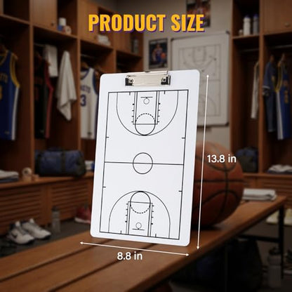 Basketball Coaching Board, Double-Sided Waterproof Dry Erase