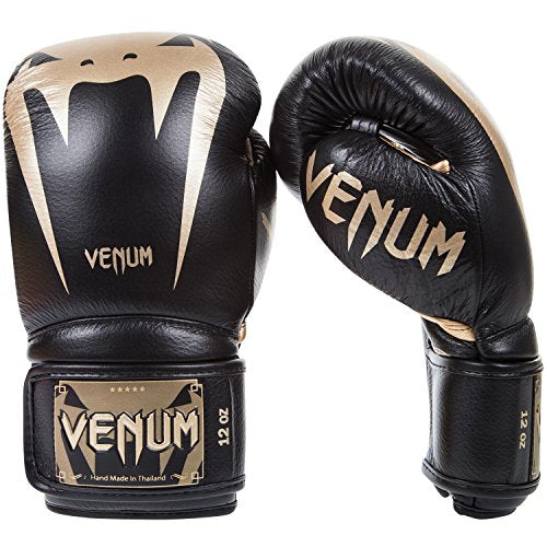 Venum Giant 3.0 Boxing Gloves - Nappa Leather - color: Black/Gold, size: 10 oz
